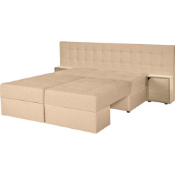 Canapea Charmbed Dublin Mono 02 (Beige/Sonoma Oak) Thumb