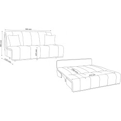Диван Charmbed Malta 0.9м King 08 (Dove) Thumb