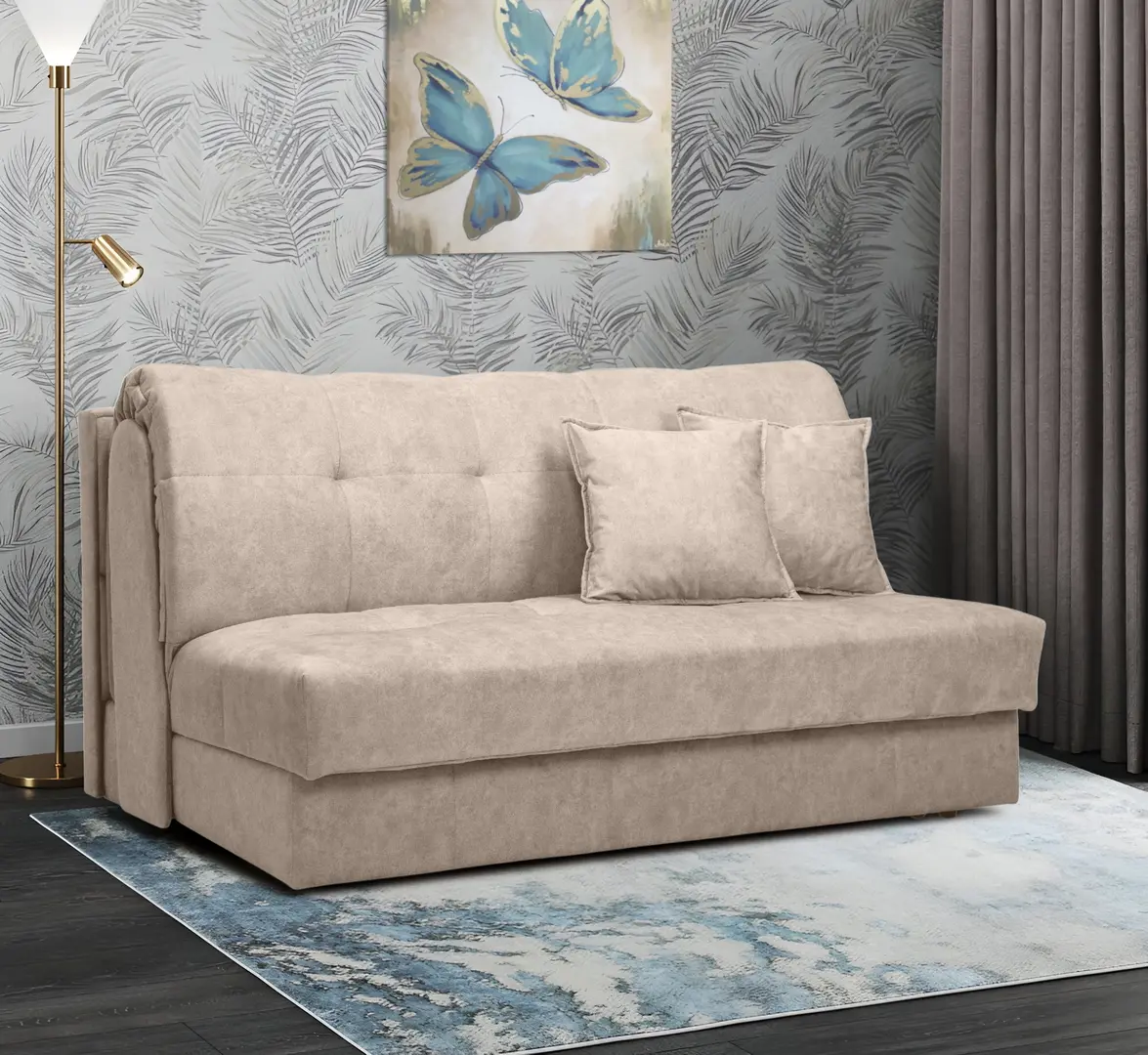 Canapea Charmbed Michigan 1.6m King 02 (Beige)