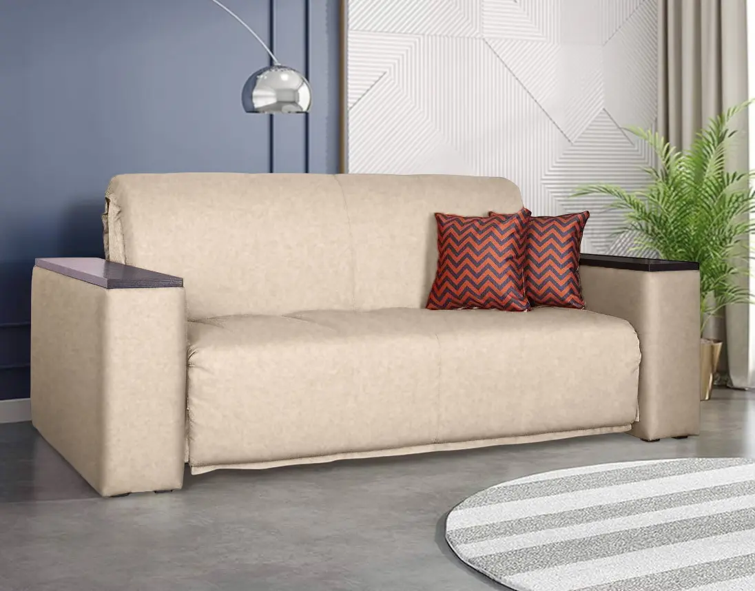 Canapea Charmbed Modern King 02 (Beige/Wenge Magic)