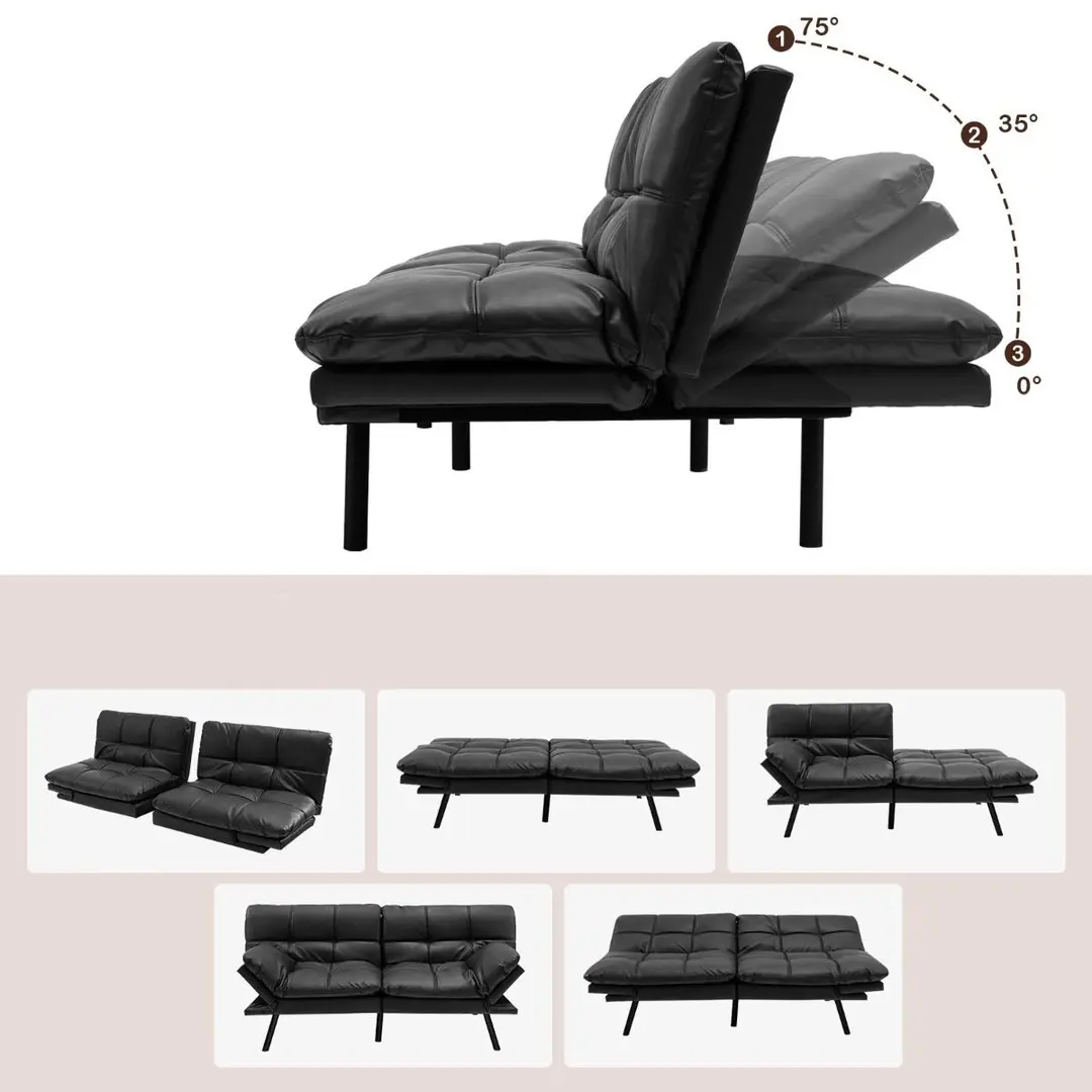 Canapea Costway HV10326DK (Black)