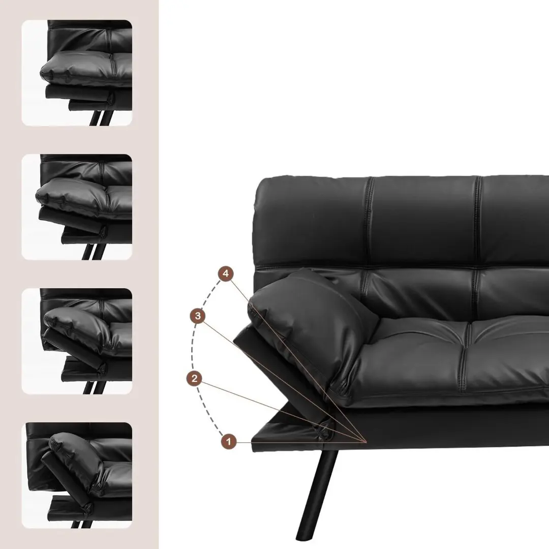 Canapea Costway HV10326DK (Black)