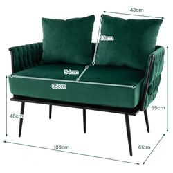 Диван Costway HV10503GN (Green) Thumb