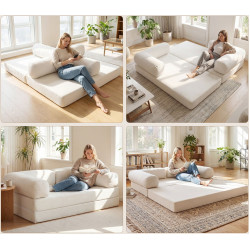 Canapea Costway HV10916BE (Beige) Thumb