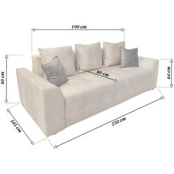 Canapea DP Francesca (Beige) Thumb