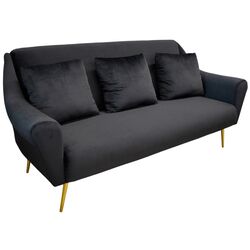 Canapea DP Gloriosa 3 (Black/Golden) Thumb