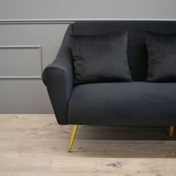 Canapea DP Gloriosa 3 (Black/Golden) Thumb