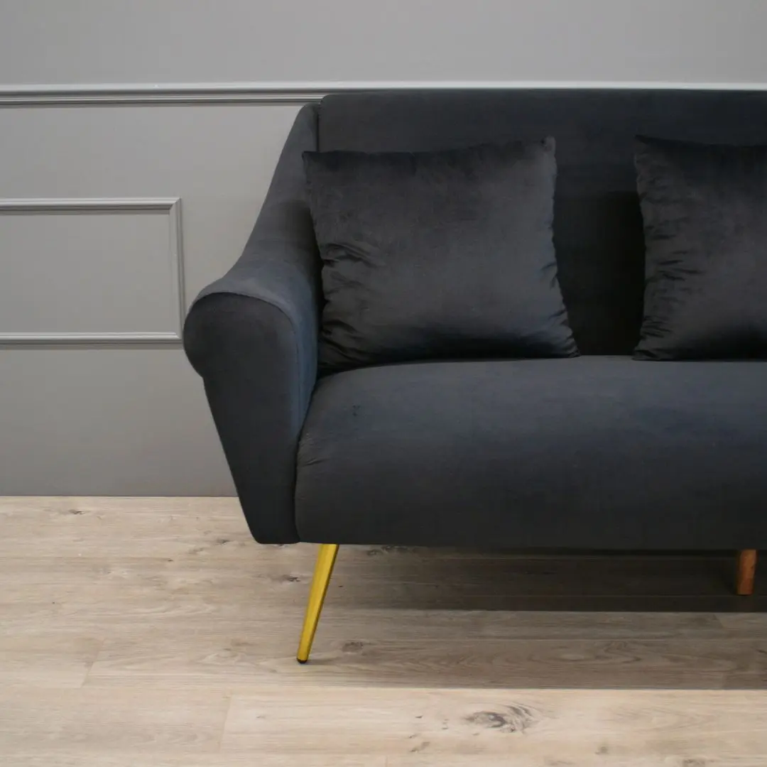 Canapea DP Gloriosa 3 (Black/Golden)