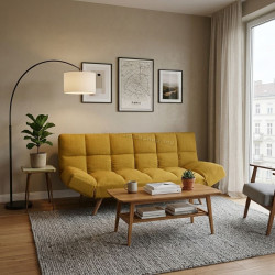 Canapea extensibila DP LM-58 Stofa OTE 280 (Yellow)