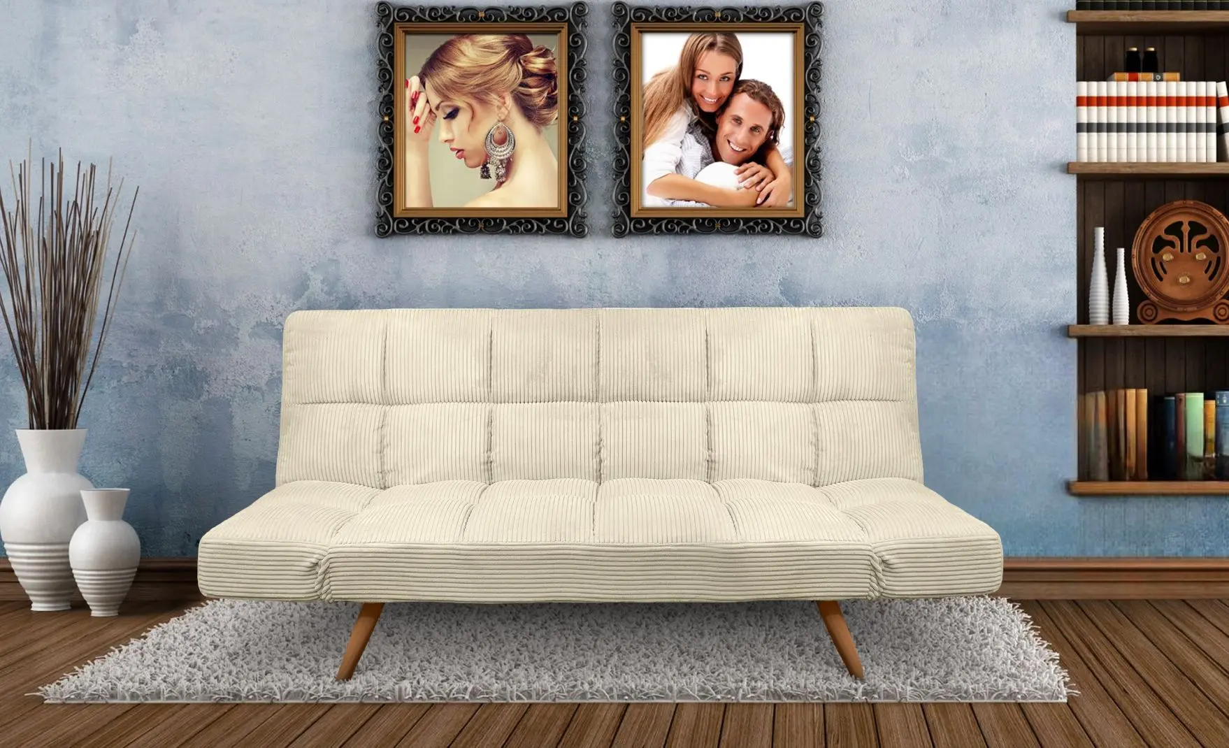 Диван раскладной DP LM-58 Velvet (White)