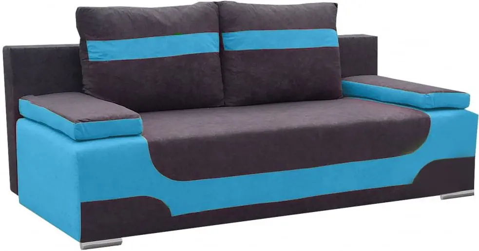 Canapea Eltap Area Alova 48/Alova 29 (Dark Brown/Blue)