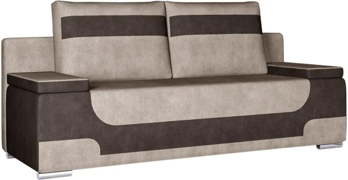 Canapea Eltap Area Dora 22/Dora 28 (Beige-Gray/Dark Brown)