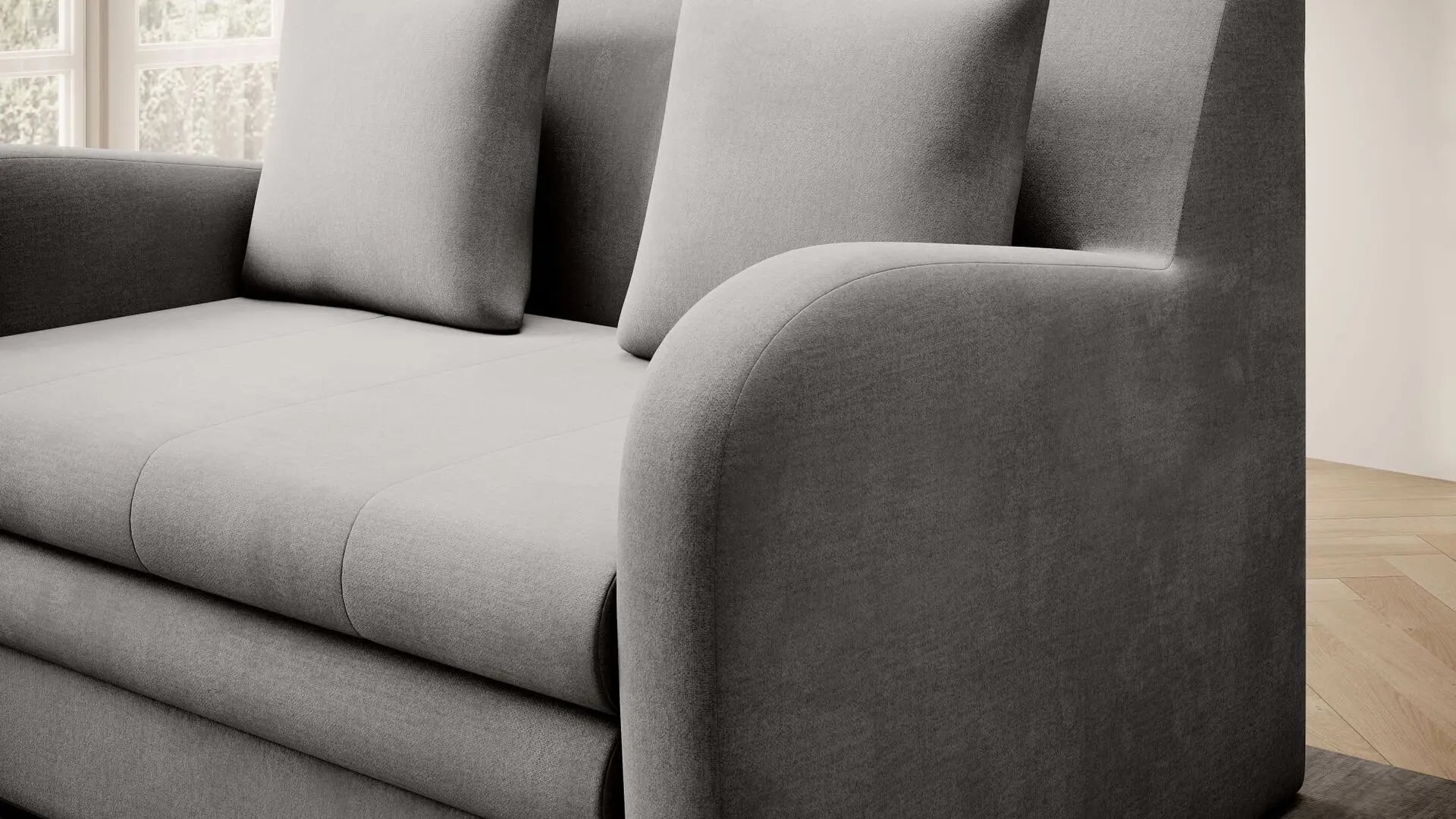 Canapea Eltap Ario Nube 3 (Gray Light)