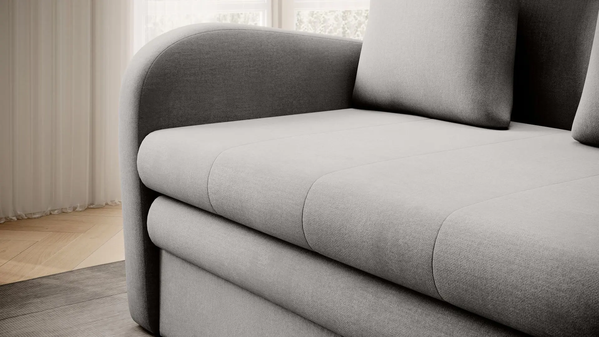 Canapea Eltap Ario Nube 3 (Gray Light)