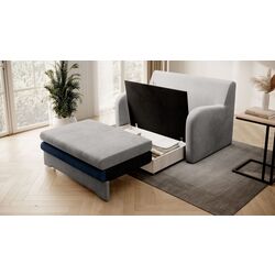 Диван Eltap Ario Nube 3/Nube 40 (Gray Light/Blue) Thumb