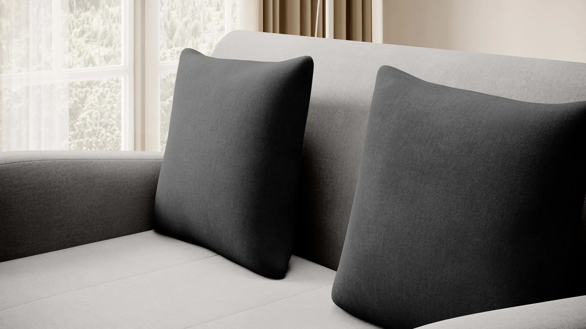 Диван Eltap Ario Nube 3/Nube 6 (Gray Light/Gray Dark)