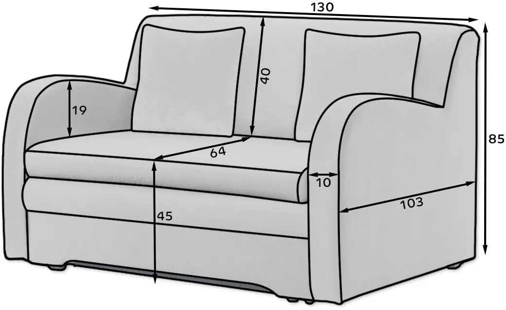 Диван Eltap Ario Nube 4 (Gray)