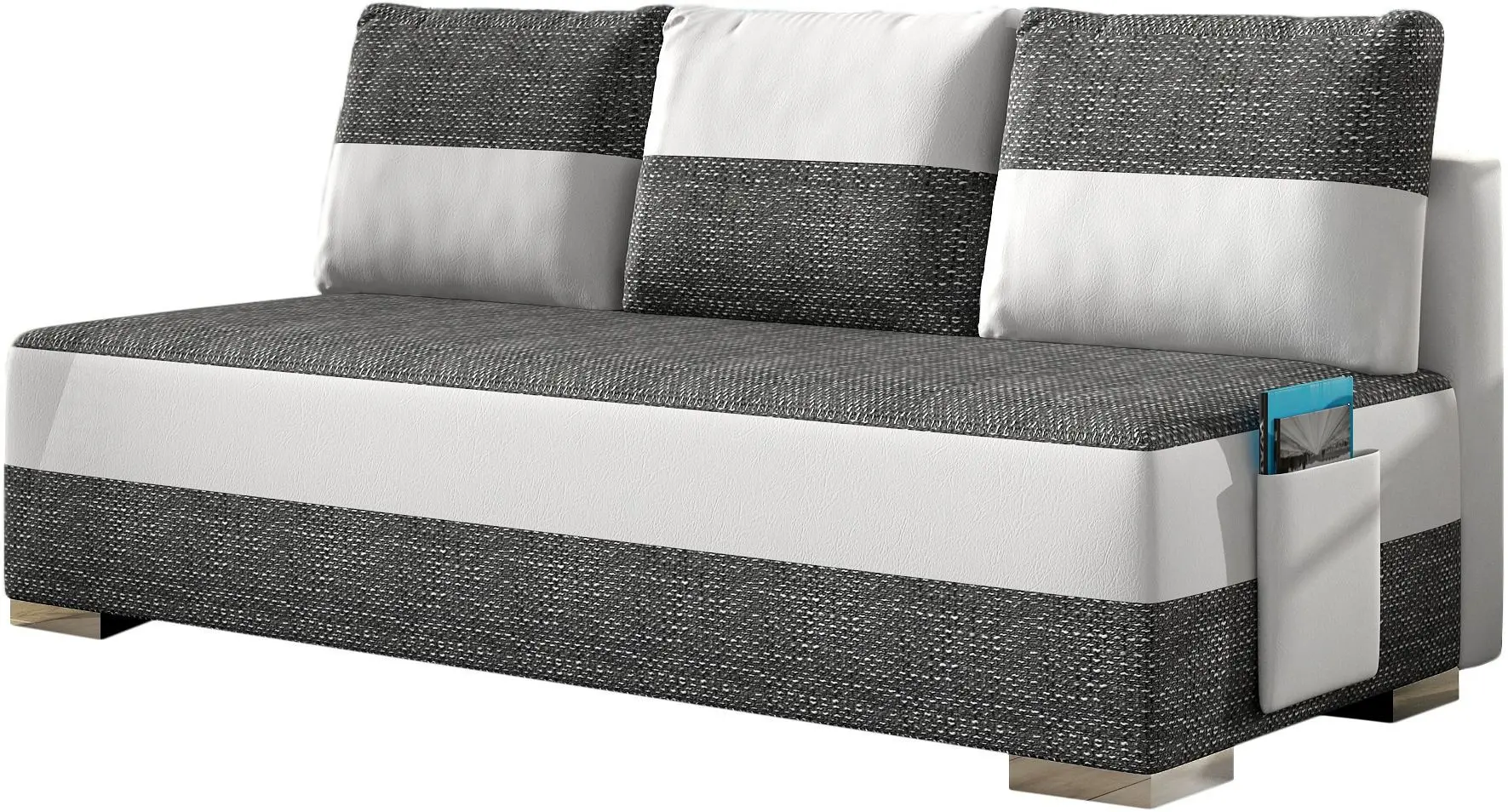 Диван Eltap Atila Berlin 02/Soft 17 (Dark Gray/White)