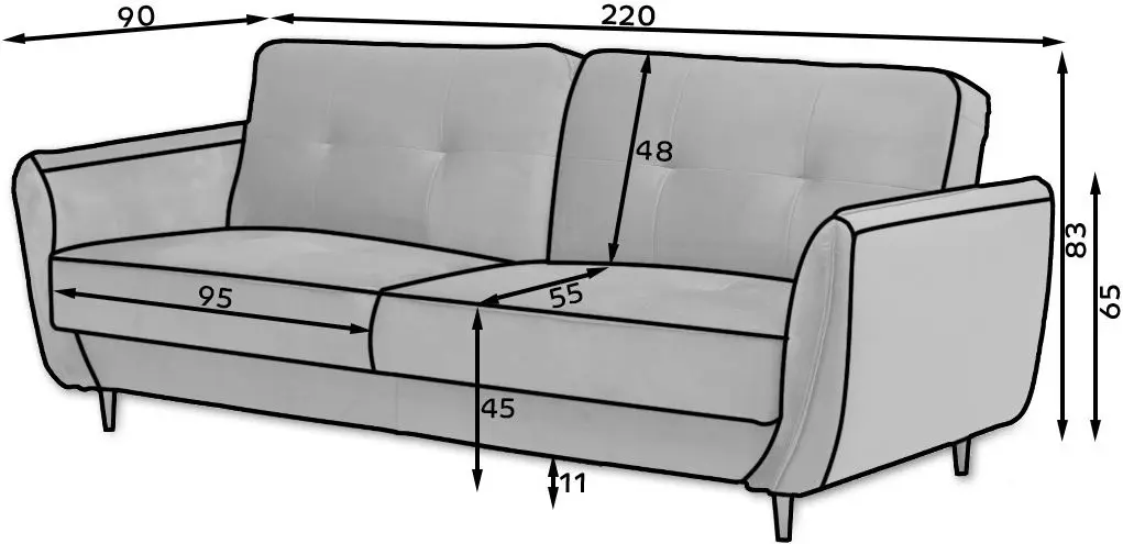 Диван Eltap Bellis Loco 4 (Beige-Gray)