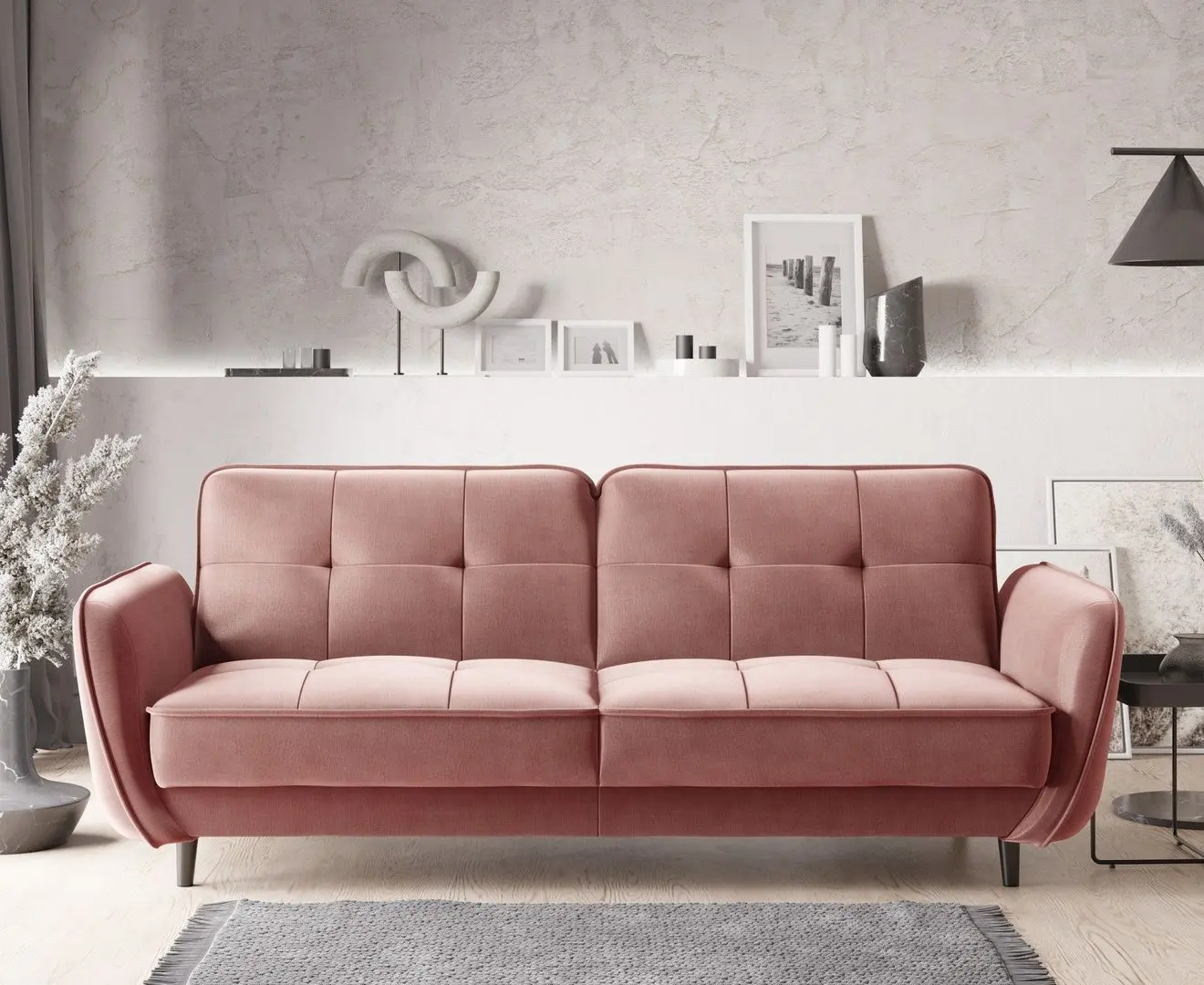 Canapea Eltap Bellis Nube 24 (Antique Pink)