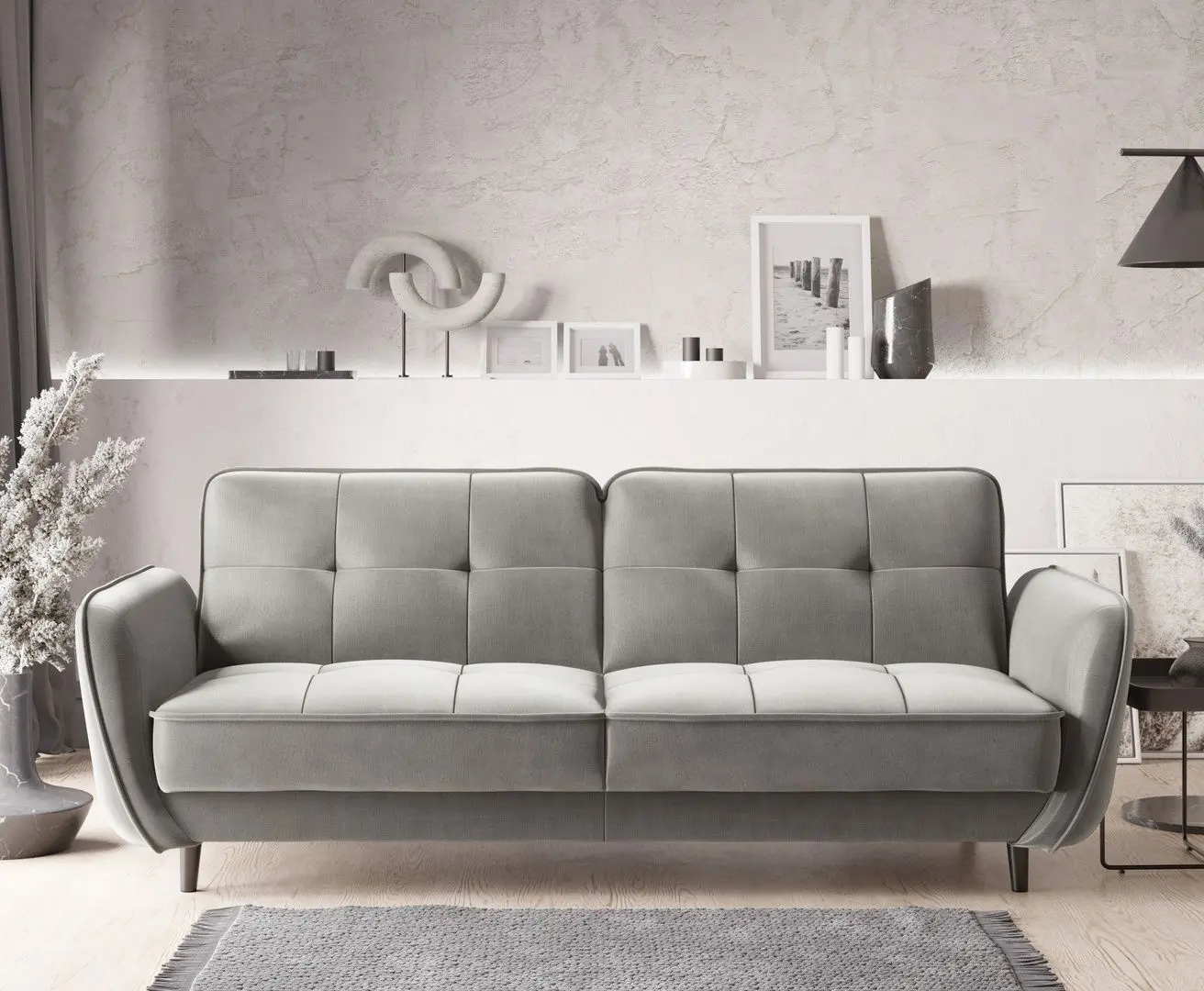 Canapea Eltap Bellis Nube 3 (Light Gray)