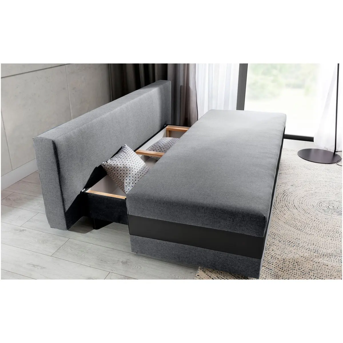 Canapea Eltap Calia Sawana 21/Soft 11/Jungle 32 (Grey/Black) - 3