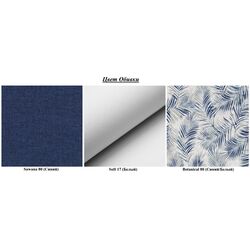 Диван Eltap Calia Sawana 80/Soft 17/Botanical 80 (Blue/White) Thumb