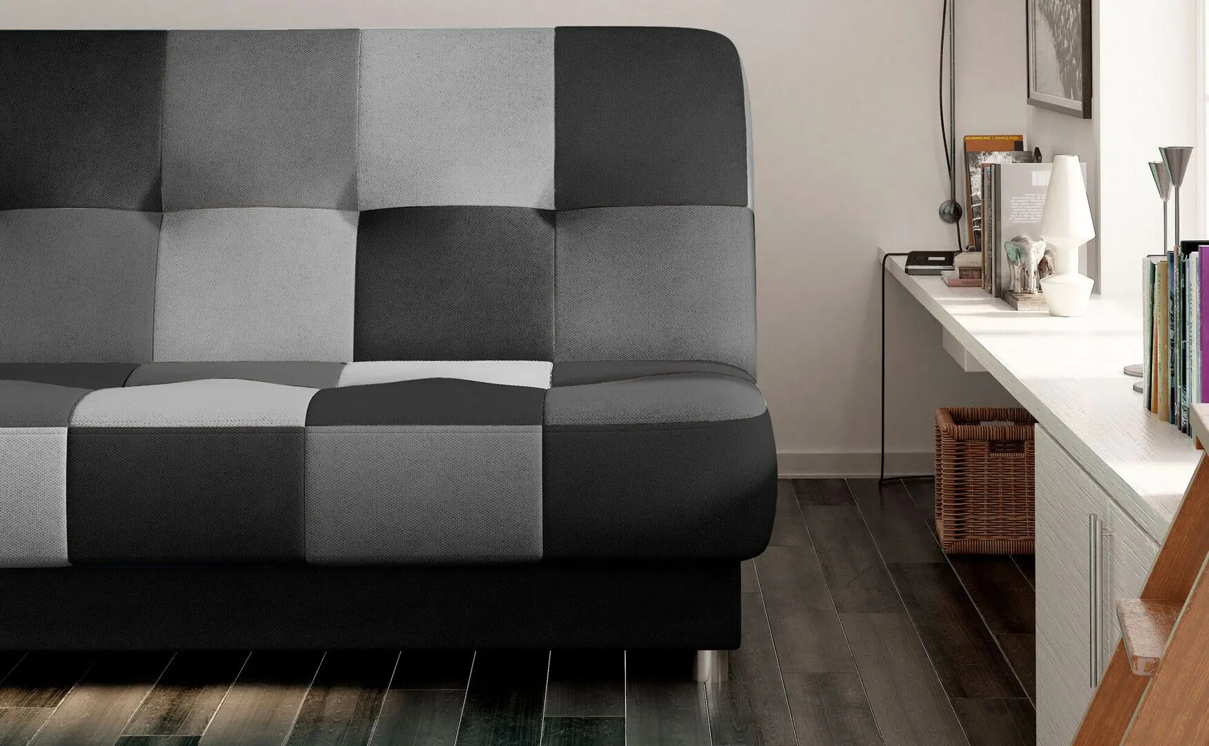 Canapea Eltap Cayo Sawana 14/Sawana 05 (Black/Dark Gray)