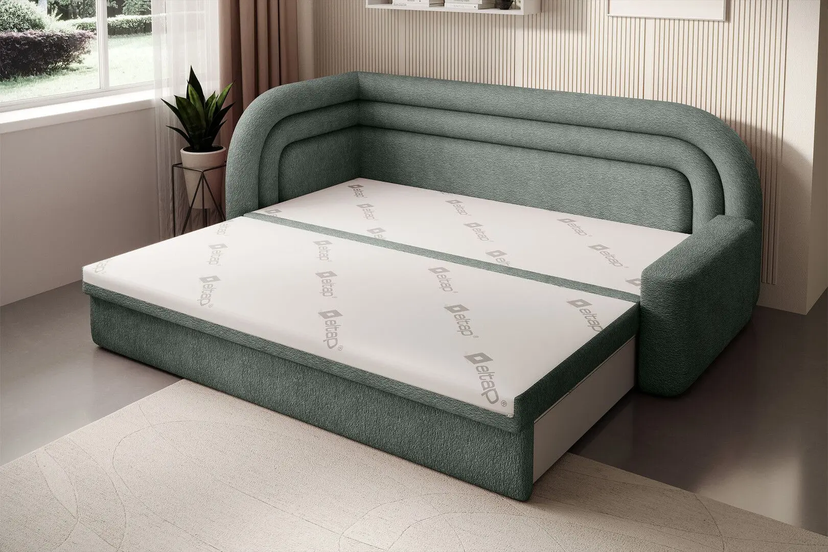 Canapea Eltap Fabillo Left Touch 100 (Gray-Green)