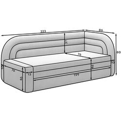 Canapea Eltap Fabillo Right Touch 100 (Gray-Green) Thumb
