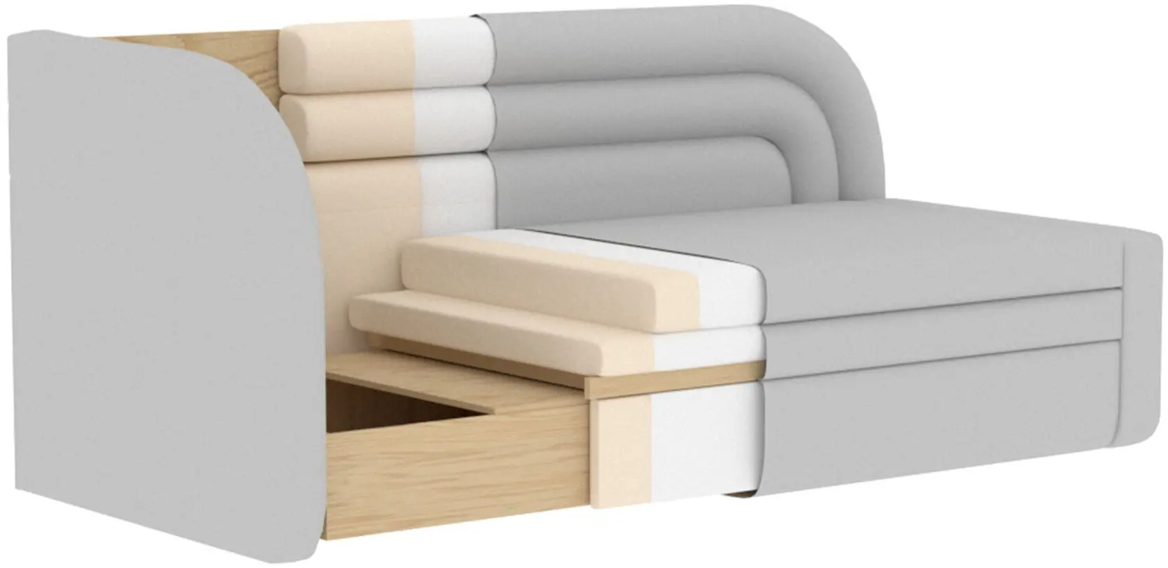 Canapea Eltap Fabillo Right Touch 100 (Gray-Green)