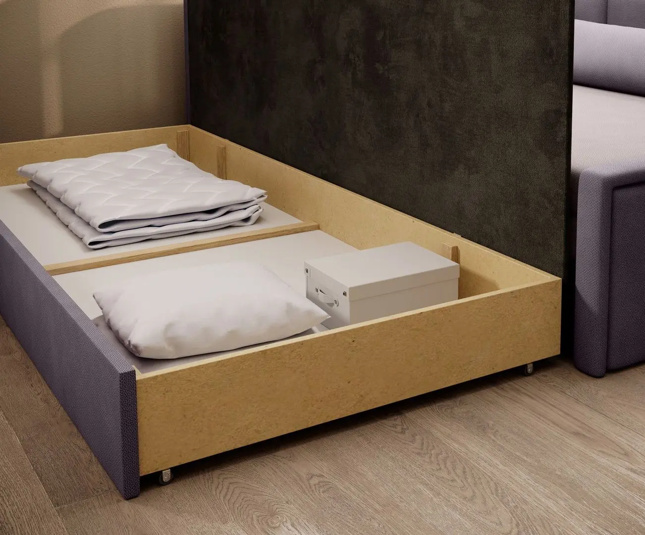 Canapea Eltap Fulgeo Left Poco 101/Poco 41 (Pink Powder/Purple)