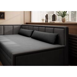 Диван Eltap Fulgeo Left Poco 4/Poco 10 (Gray/Black) Thumb