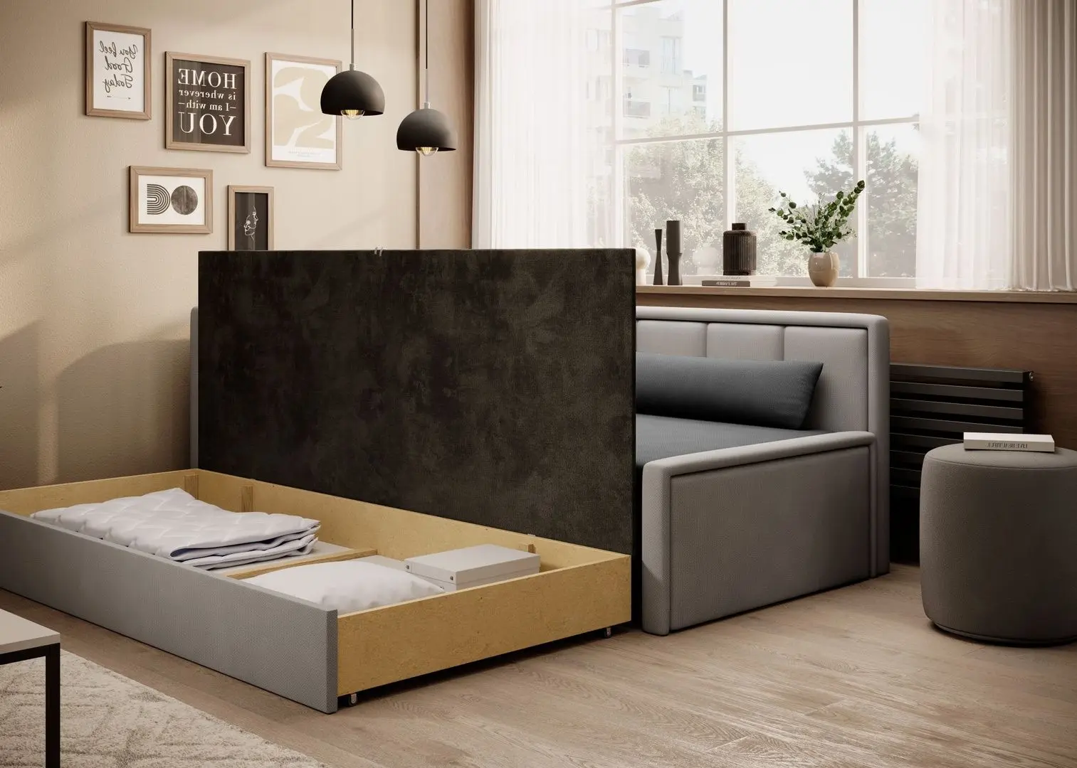 Диван Eltap Fulgeo Left Poco 4/Poco 3 (Gray/Gray Light)