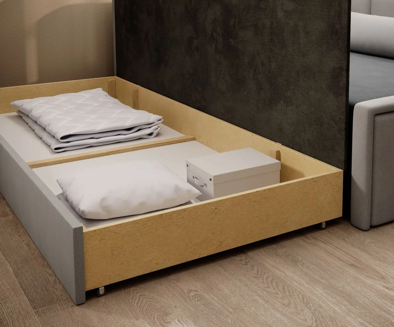 Диван Eltap Fulgeo Left Poco 4/Poco 3 (Gray/Gray Light)