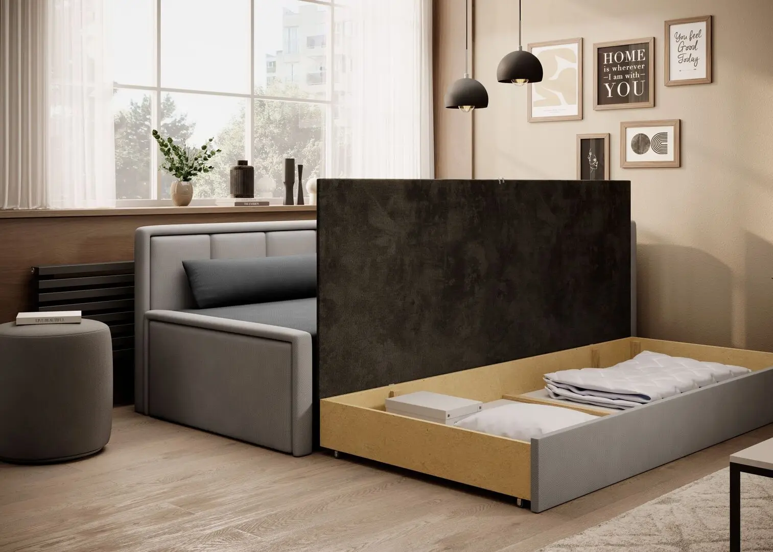 Диван Eltap Fulgeo Right Poco 4/Poco 3 (Gray/Gray Light)