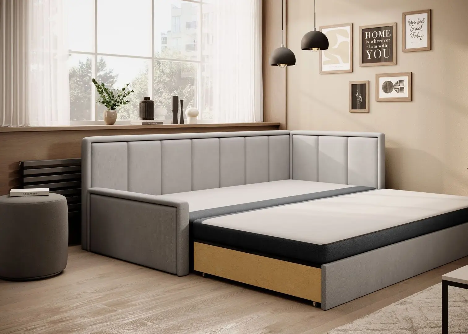 Диван Eltap Fulgeo Right Poco 4/Poco 3 (Gray/Gray Light)