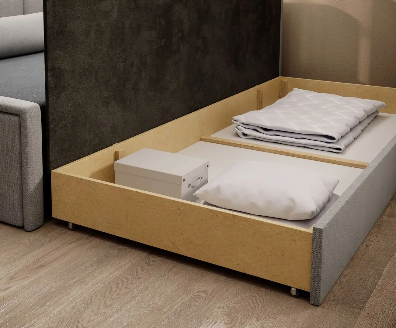 Диван Eltap Fulgeo Right Poco 4/Poco 3 (Gray/Gray Light)