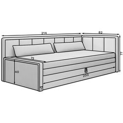 Диван Eltap Fulgeo Right Poco 4/Poco 3 (Gray/Gray Light) Thumb