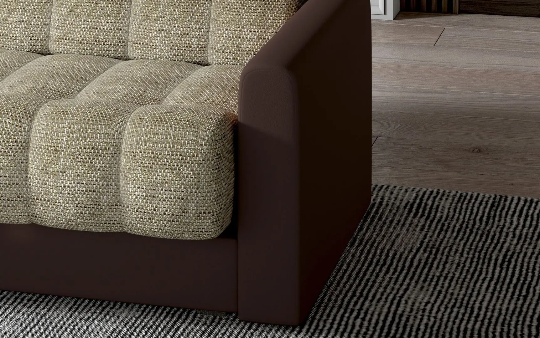 Canapea Eltap Garett Monolith 09/Monolith 97 (Light Brown/Dark Graphite)