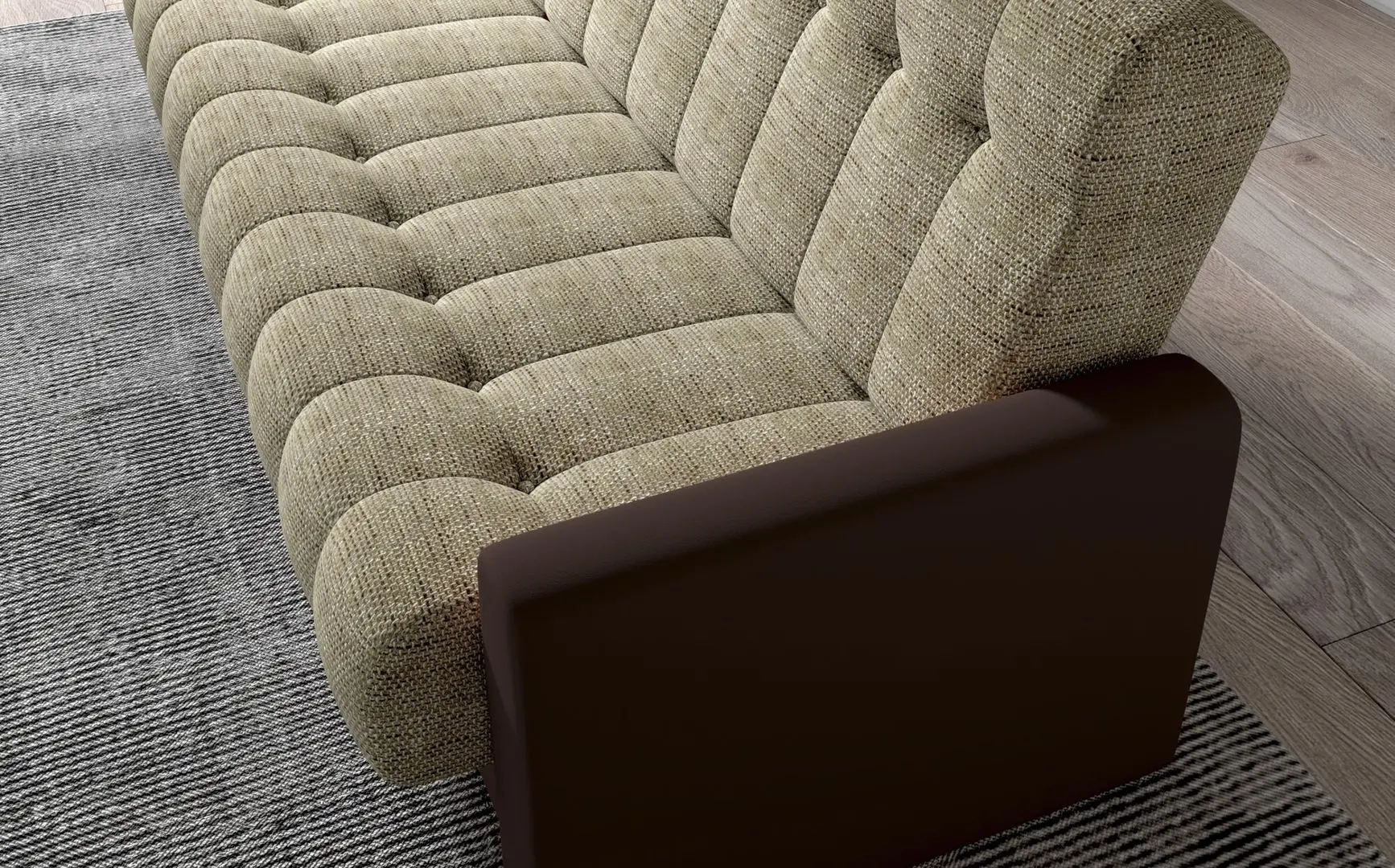 Canapea Eltap Garett Sawana 05/Soft 17 (Dark Gray/White)