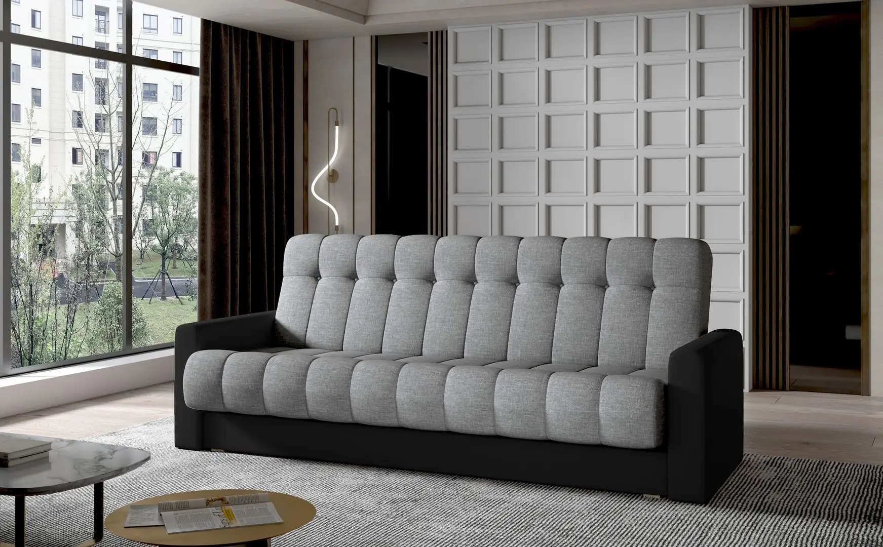 Canapea Eltap Garett Sawana 21/Soft 11 (Gray/Black)