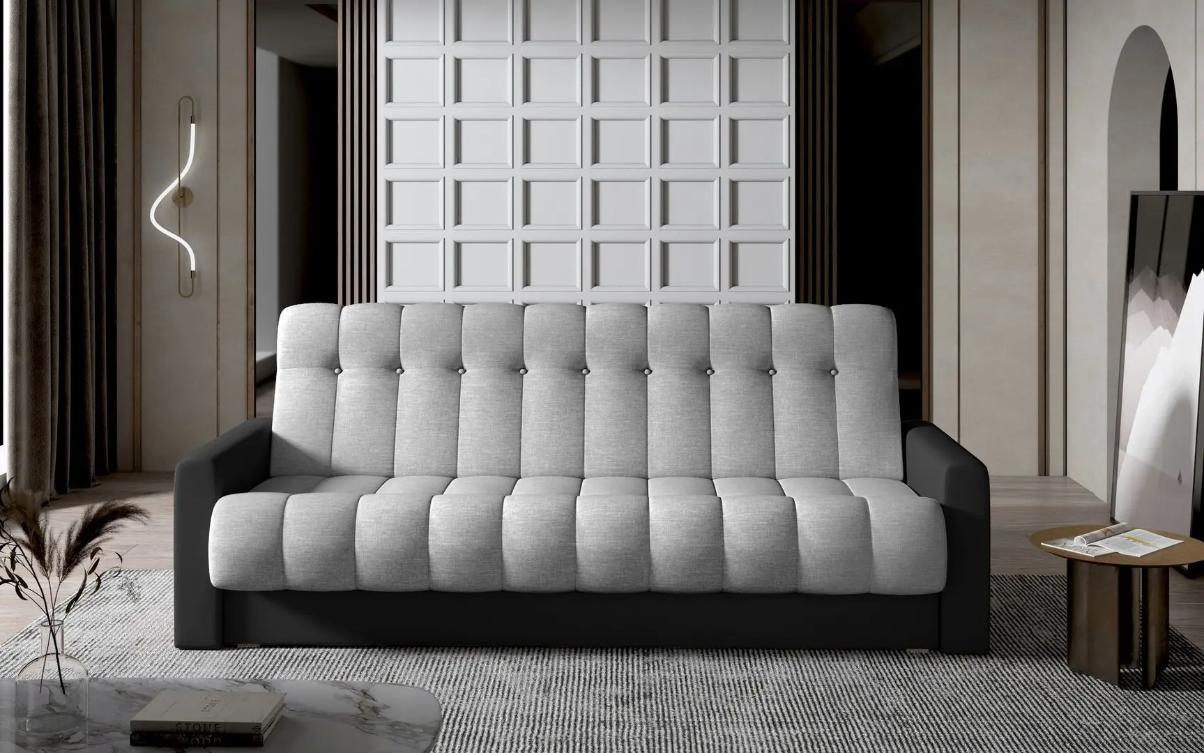 Canapea Eltap Garett Sawana 21/Soft 11 (Gray/Black)