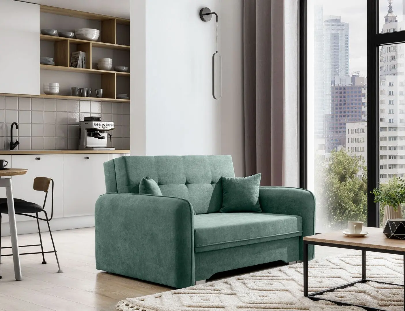 Canapea Eltap Laine Poco 100 (Green Light)