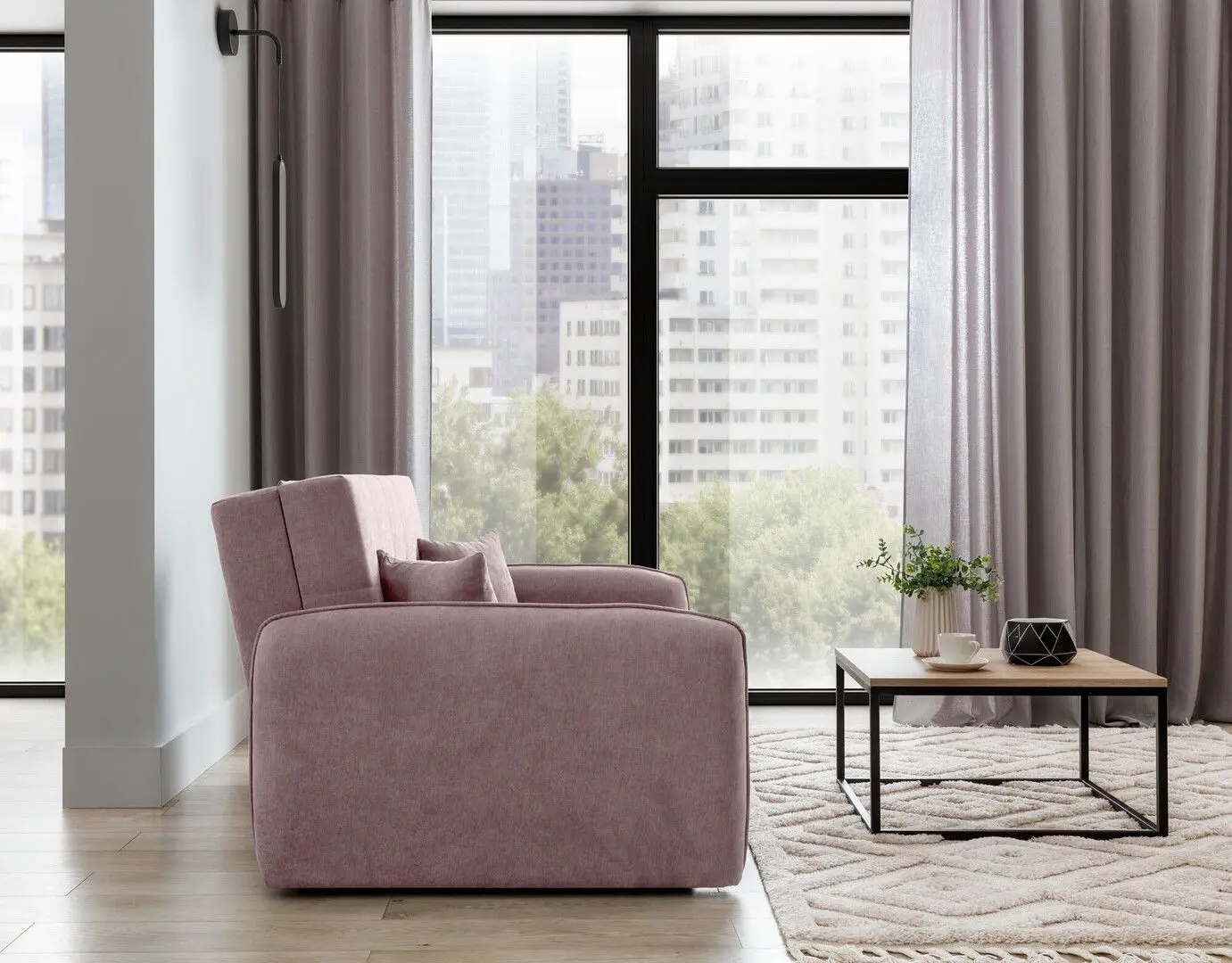 Диван Eltap Laine Poco 101 (Pink Powder)