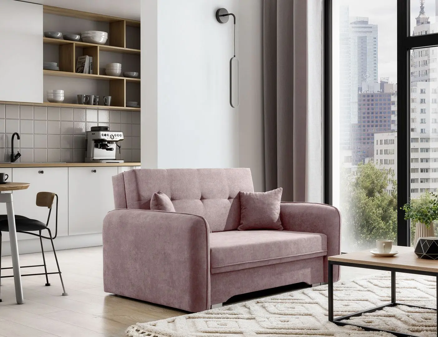 Диван Eltap Laine Poco 101 (Pink Powder)