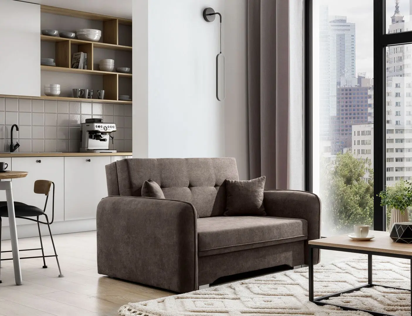 Canapea Eltap Laine Poco 22 (Brown)