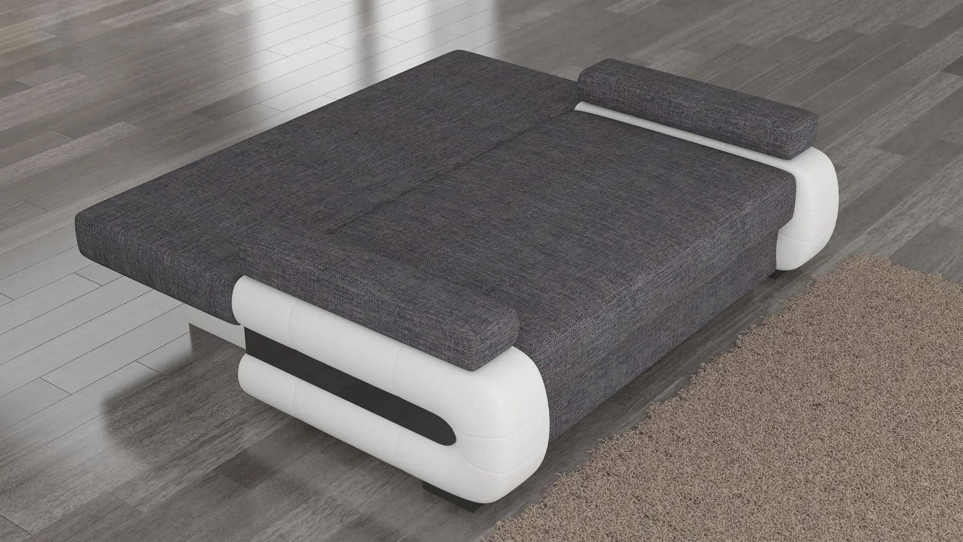 Canapea Eltap Laura Monolith 84/Monolith 97 (Light Gray/Dark Graphite)