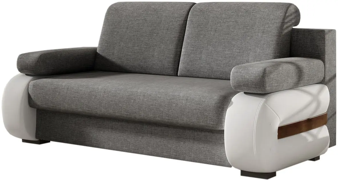 Canapea Eltap Laura Sawana 05/Soft 17 (Dark Gray/White)