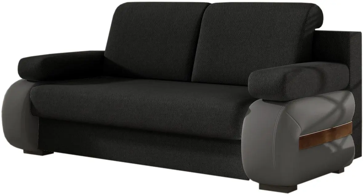 Canapea Eltap Laura Sawana 14/Soft 29 (Black/Dark Gray)